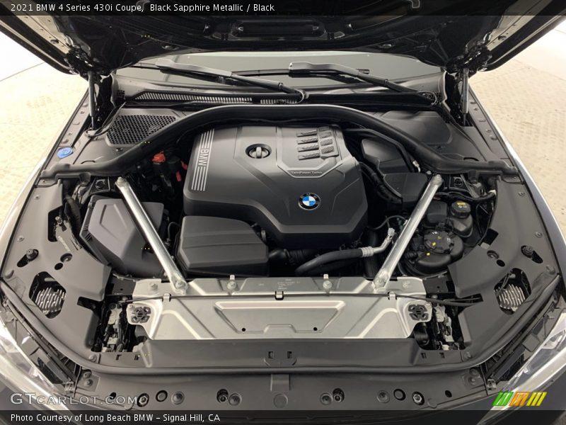 Black Sapphire Metallic / Black 2021 BMW 4 Series 430i Coupe