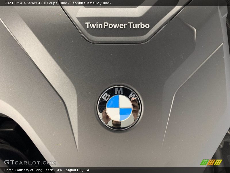 Black Sapphire Metallic / Black 2021 BMW 4 Series 430i Coupe