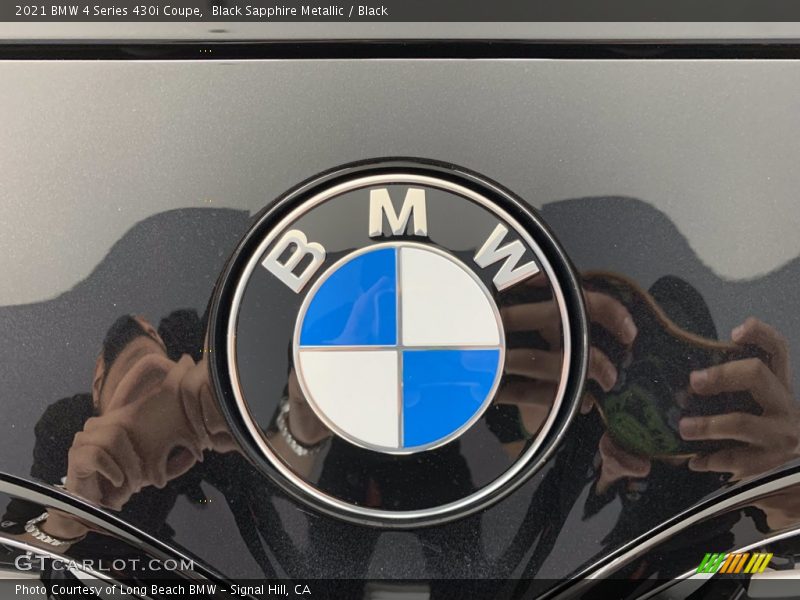 Black Sapphire Metallic / Black 2021 BMW 4 Series 430i Coupe