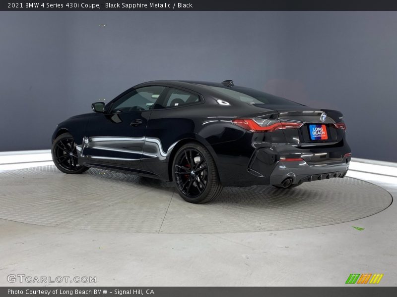 Black Sapphire Metallic / Black 2021 BMW 4 Series 430i Coupe