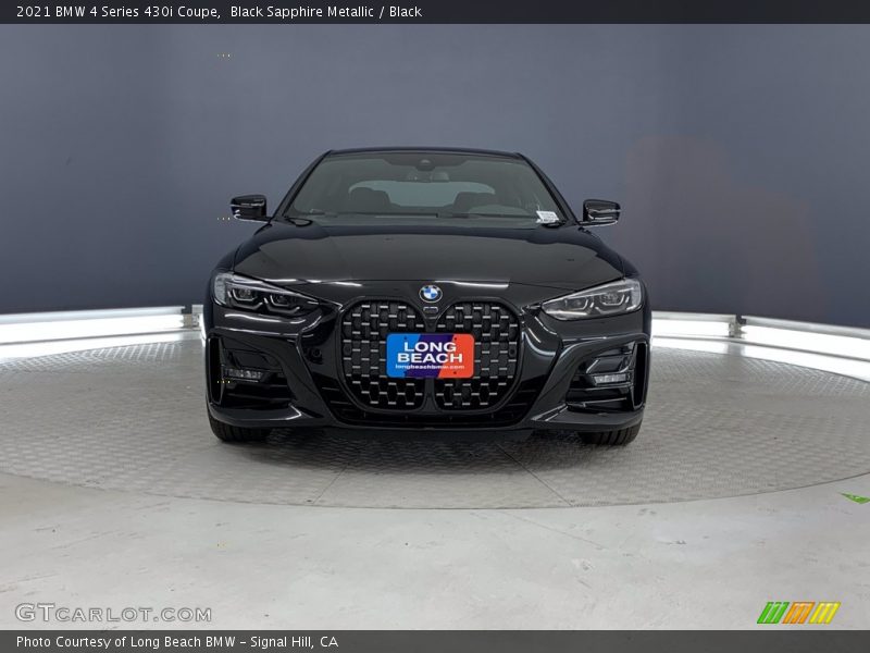 Black Sapphire Metallic / Black 2021 BMW 4 Series 430i Coupe