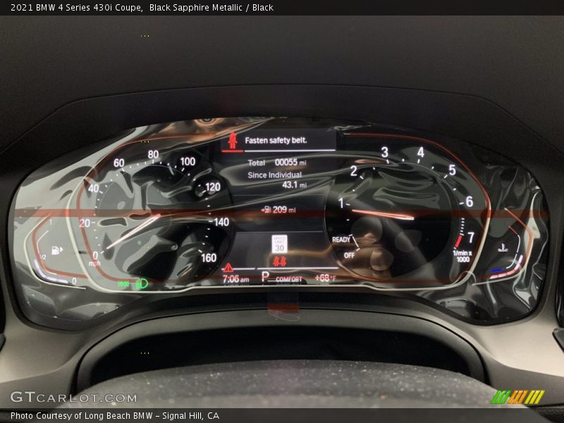 Black Sapphire Metallic / Black 2021 BMW 4 Series 430i Coupe