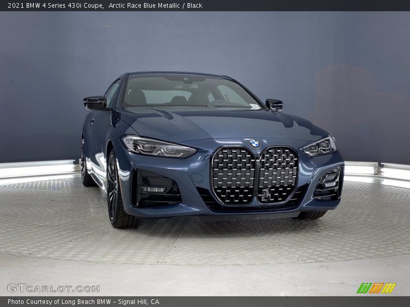 Arctic Race Blue Metallic / Black 2021 BMW 4 Series 430i Coupe