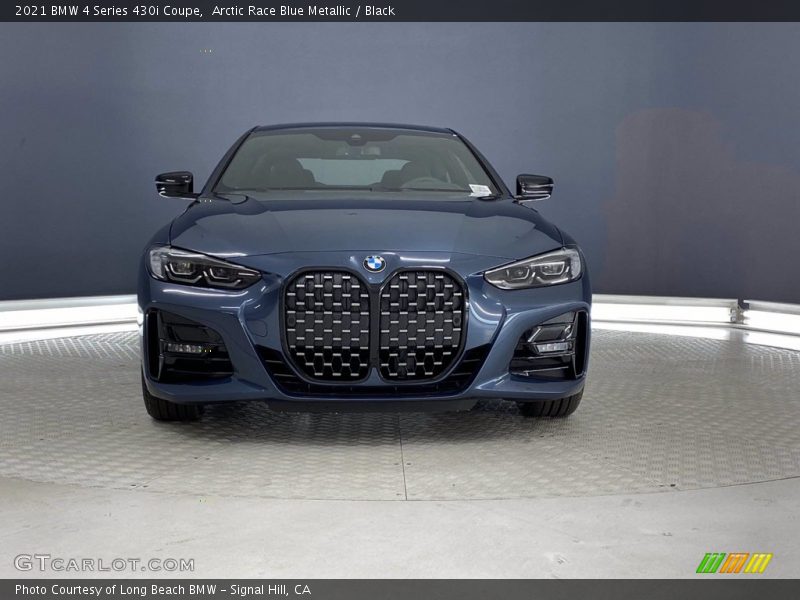 Arctic Race Blue Metallic / Black 2021 BMW 4 Series 430i Coupe