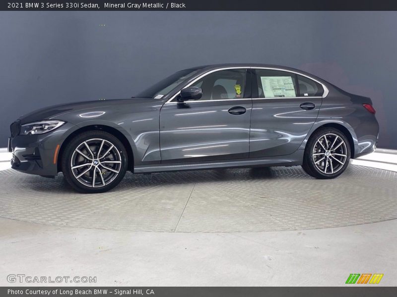 Mineral Gray Metallic / Black 2021 BMW 3 Series 330i Sedan