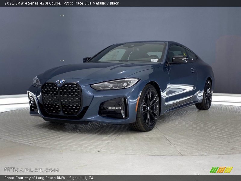 Arctic Race Blue Metallic / Black 2021 BMW 4 Series 430i Coupe