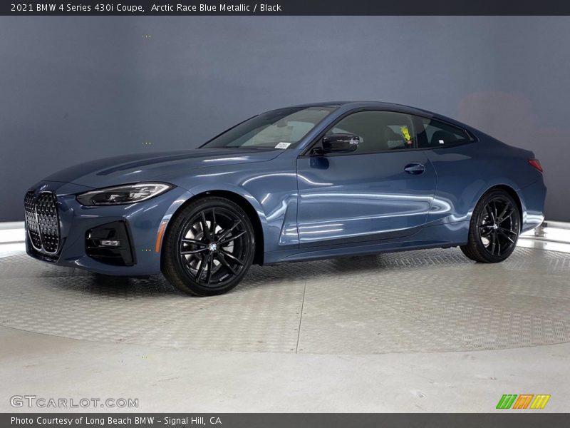 Arctic Race Blue Metallic / Black 2021 BMW 4 Series 430i Coupe