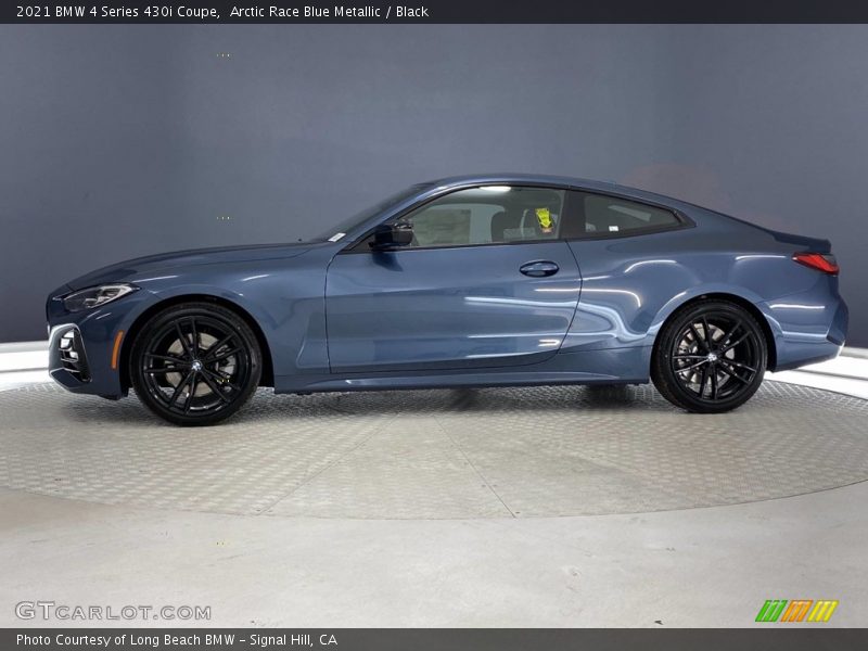 Arctic Race Blue Metallic / Black 2021 BMW 4 Series 430i Coupe
