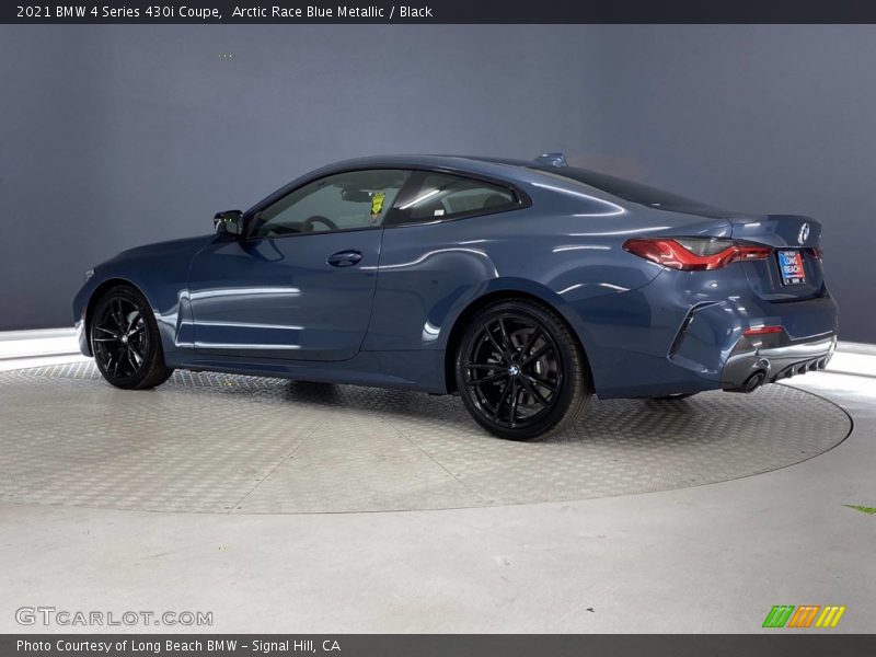 Arctic Race Blue Metallic / Black 2021 BMW 4 Series 430i Coupe