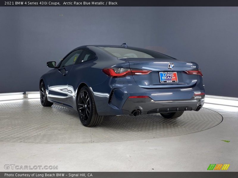 Arctic Race Blue Metallic / Black 2021 BMW 4 Series 430i Coupe