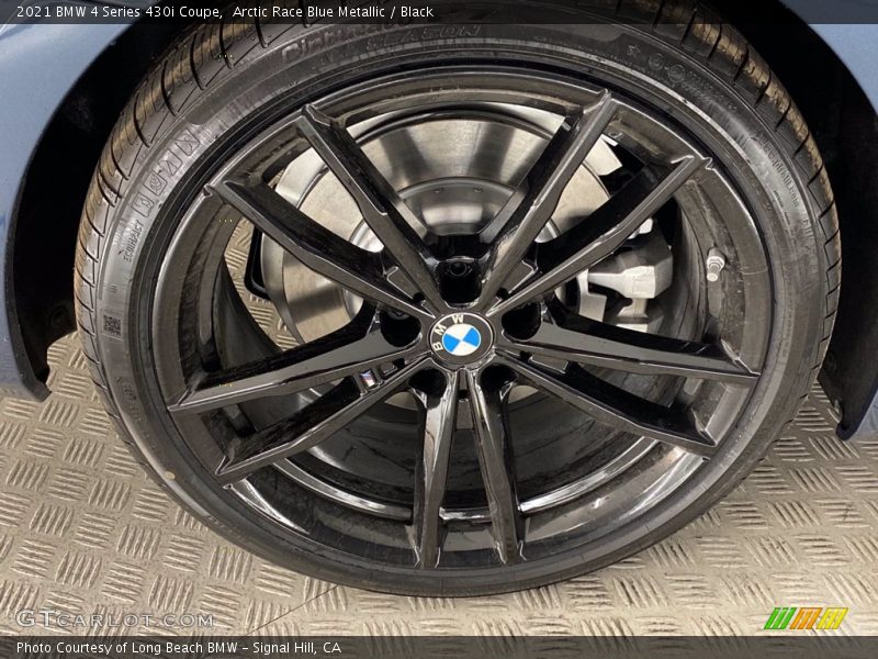 Arctic Race Blue Metallic / Black 2021 BMW 4 Series 430i Coupe