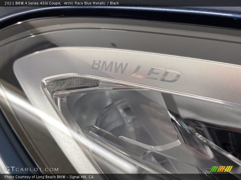 Arctic Race Blue Metallic / Black 2021 BMW 4 Series 430i Coupe