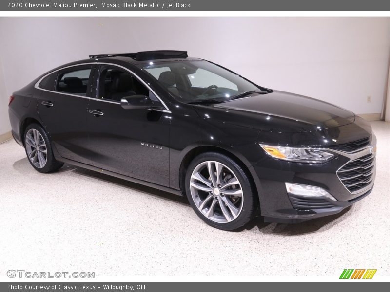 Mosaic Black Metallic / Jet Black 2020 Chevrolet Malibu Premier