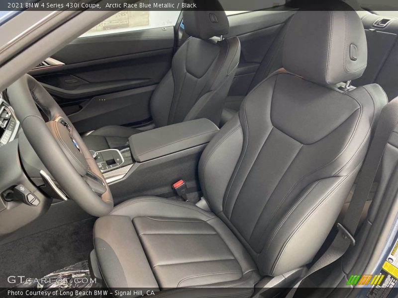 Arctic Race Blue Metallic / Black 2021 BMW 4 Series 430i Coupe