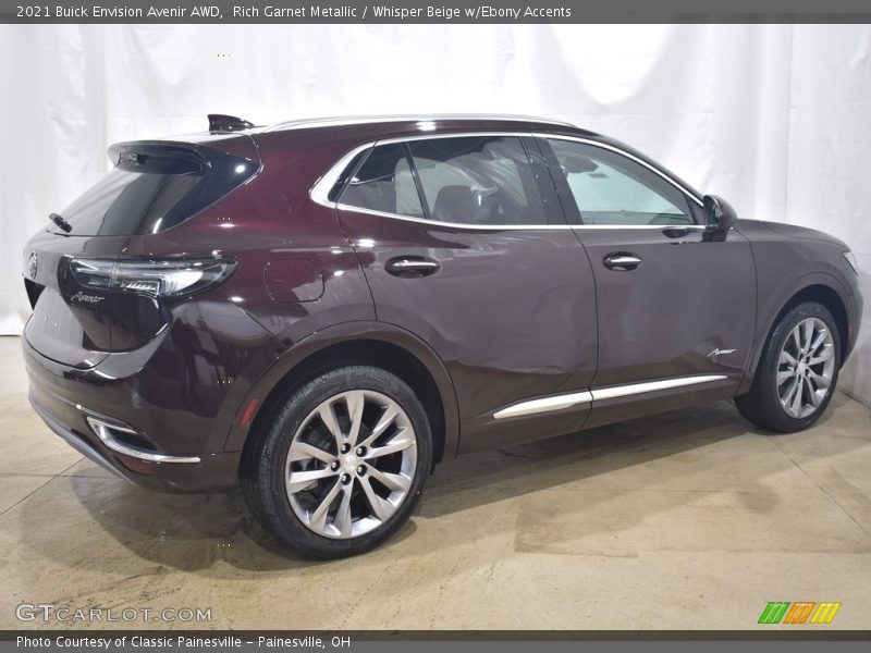 Rich Garnet Metallic / Whisper Beige w/Ebony Accents 2021 Buick Envision Avenir AWD