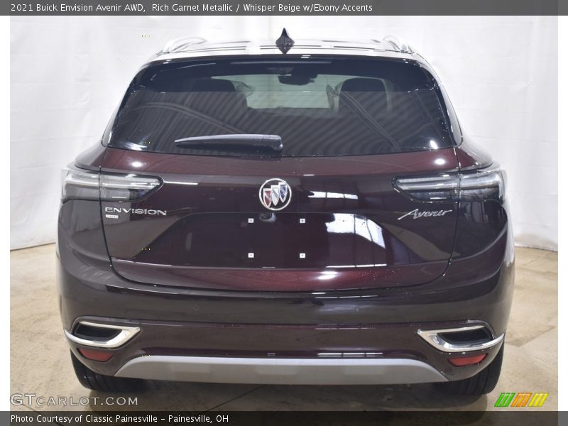 Rich Garnet Metallic / Whisper Beige w/Ebony Accents 2021 Buick Envision Avenir AWD