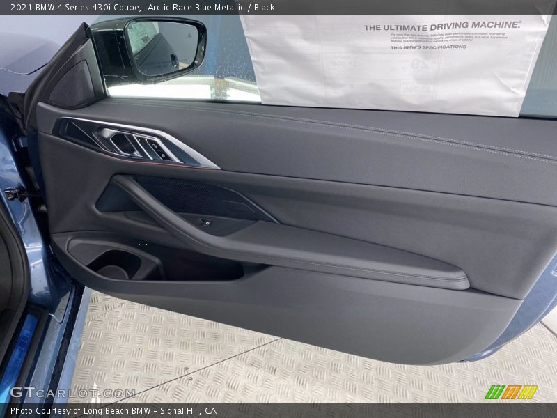 Arctic Race Blue Metallic / Black 2021 BMW 4 Series 430i Coupe