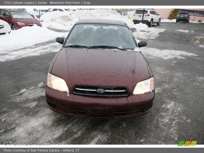 Winestone Red Pearl / Gray 2001 Subaru Legacy L Sedan