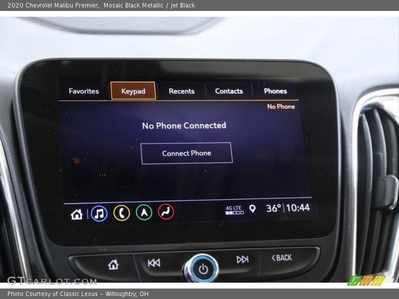 Mosaic Black Metallic / Jet Black 2020 Chevrolet Malibu Premier