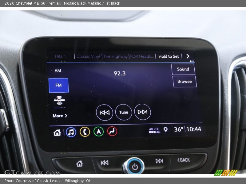 Mosaic Black Metallic / Jet Black 2020 Chevrolet Malibu Premier