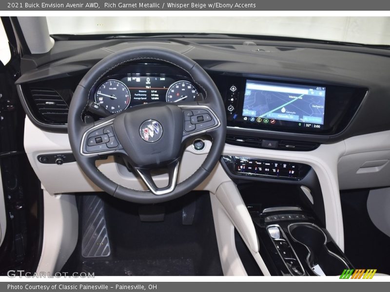 Rich Garnet Metallic / Whisper Beige w/Ebony Accents 2021 Buick Envision Avenir AWD