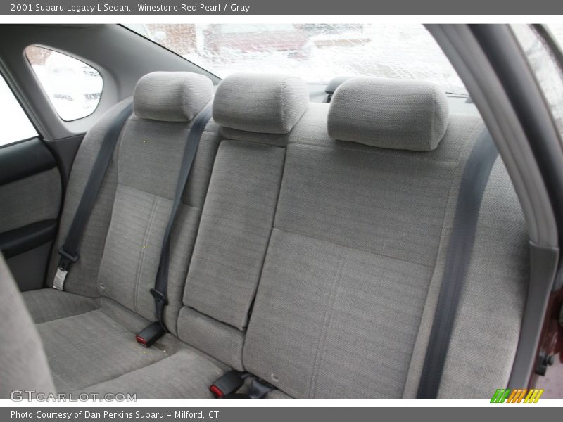 Winestone Red Pearl / Gray 2001 Subaru Legacy L Sedan