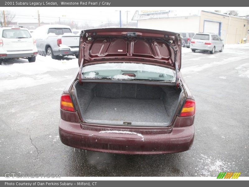 Winestone Red Pearl / Gray 2001 Subaru Legacy L Sedan