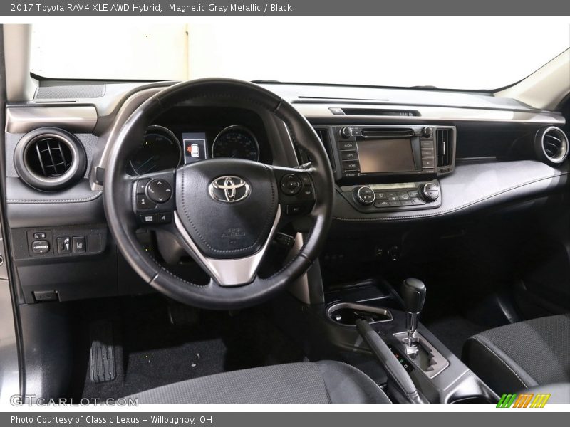 Magnetic Gray Metallic / Black 2017 Toyota RAV4 XLE AWD Hybrid