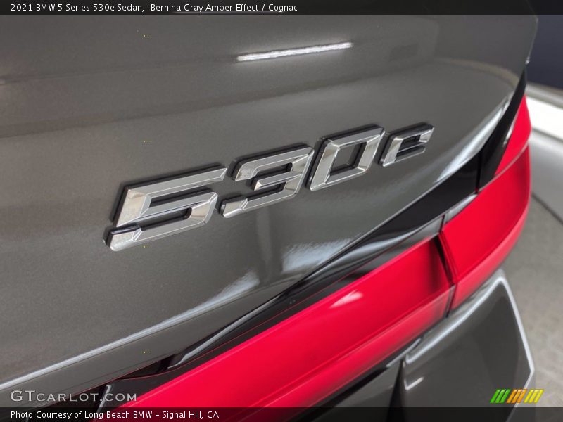 Bernina Gray Amber Effect / Cognac 2021 BMW 5 Series 530e Sedan
