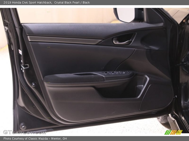 Crystal Black Pearl / Black 2019 Honda Civic Sport Hatchback