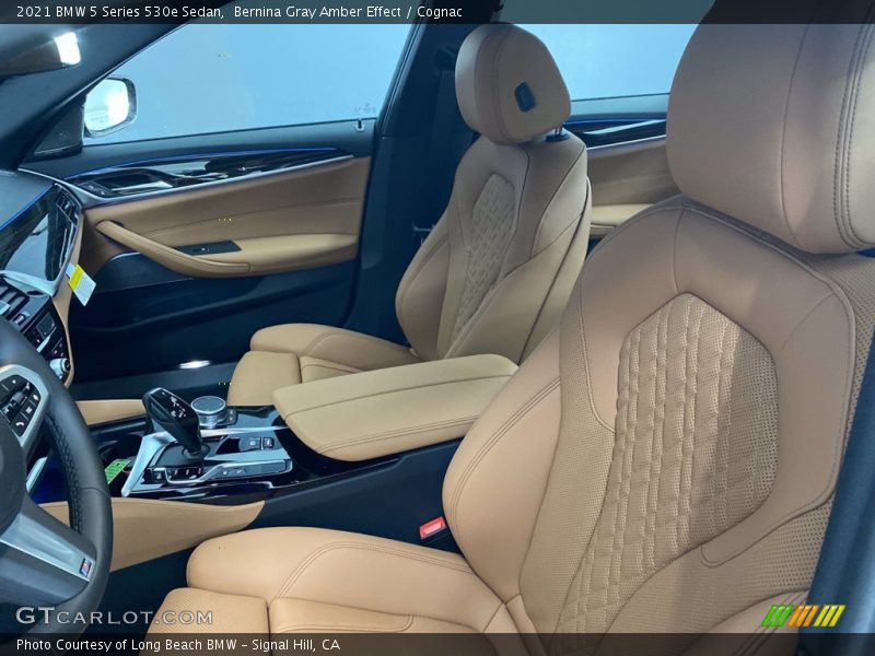 Bernina Gray Amber Effect / Cognac 2021 BMW 5 Series 530e Sedan