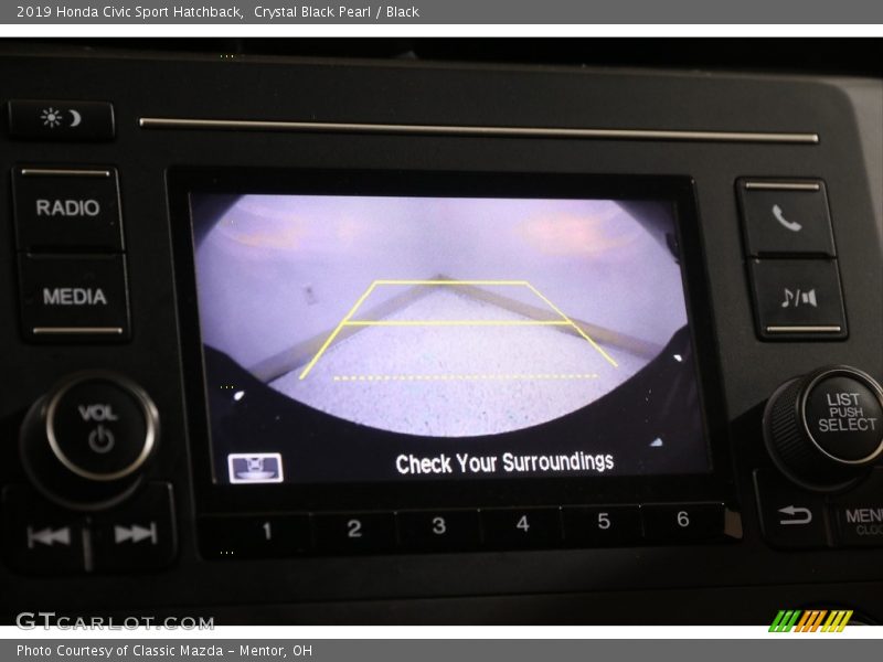 Crystal Black Pearl / Black 2019 Honda Civic Sport Hatchback