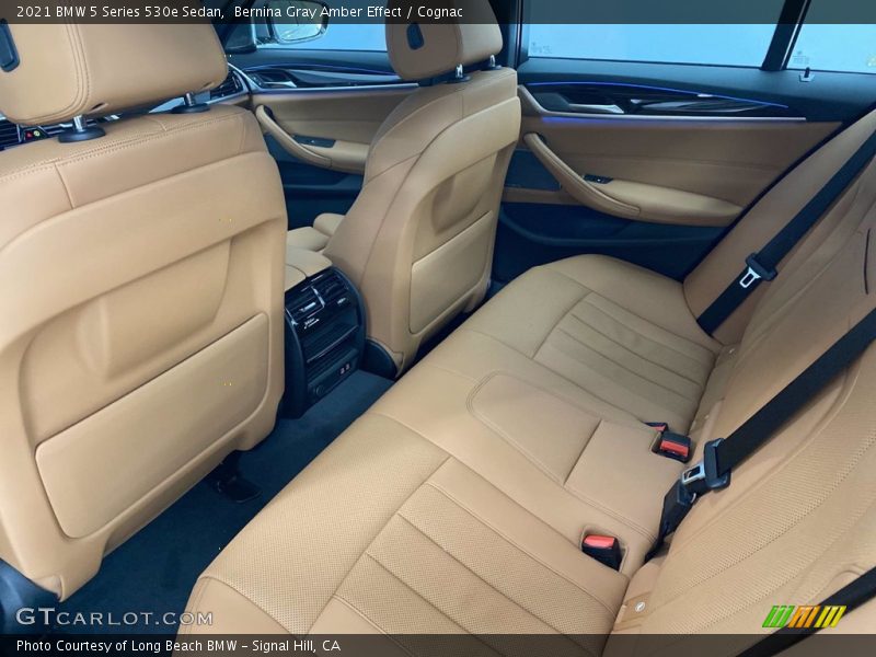 Bernina Gray Amber Effect / Cognac 2021 BMW 5 Series 530e Sedan