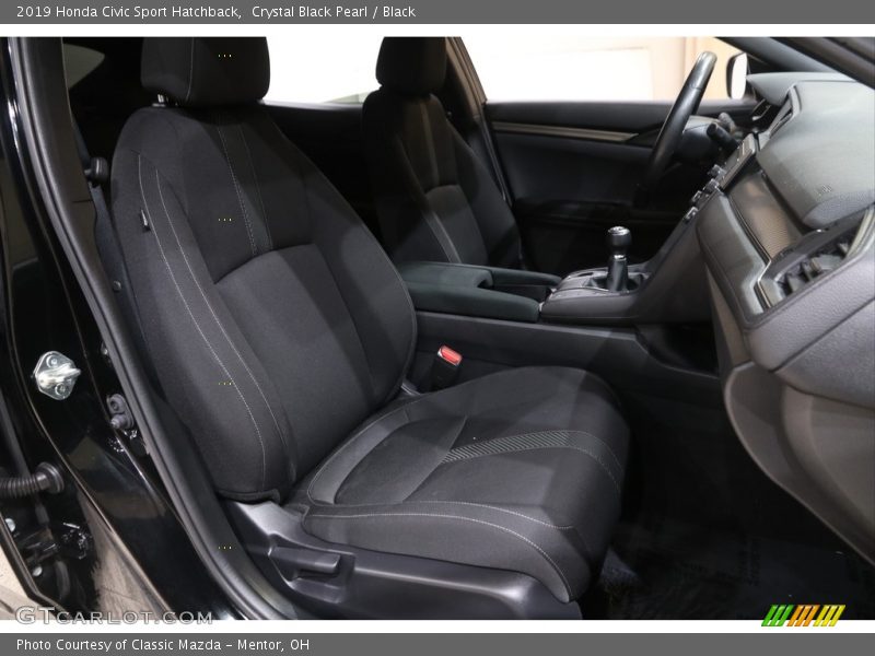 Crystal Black Pearl / Black 2019 Honda Civic Sport Hatchback