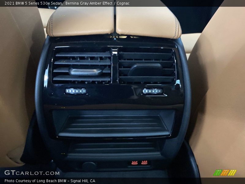 Bernina Gray Amber Effect / Cognac 2021 BMW 5 Series 530e Sedan