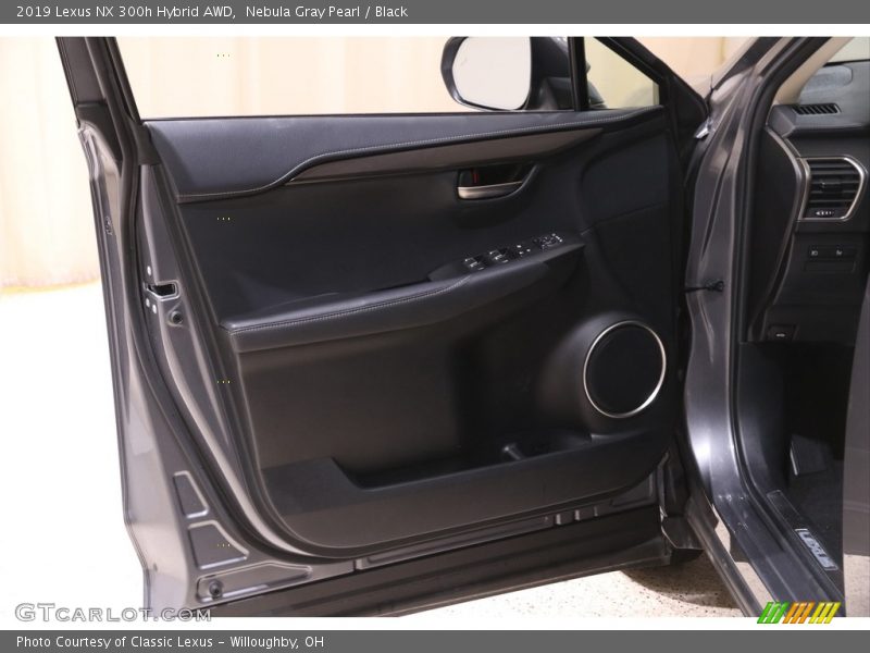 Nebula Gray Pearl / Black 2019 Lexus NX 300h Hybrid AWD