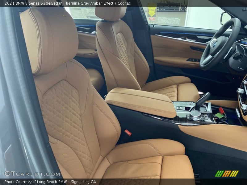 Bernina Gray Amber Effect / Cognac 2021 BMW 5 Series 530e Sedan