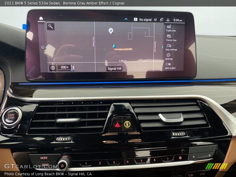 Bernina Gray Amber Effect / Cognac 2021 BMW 5 Series 530e Sedan