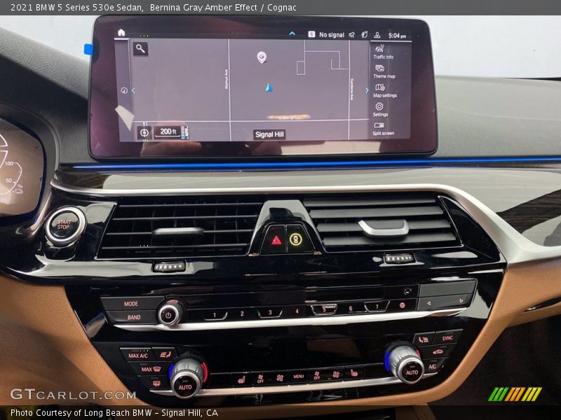 Bernina Gray Amber Effect / Cognac 2021 BMW 5 Series 530e Sedan