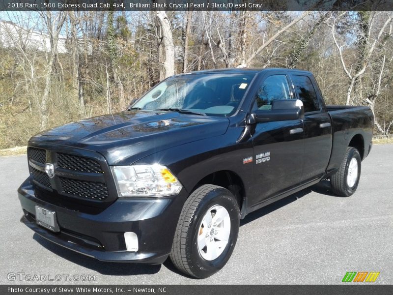 Brilliant Black Crystal Pearl / Black/Diesel Gray 2018 Ram 1500 Express Quad Cab 4x4