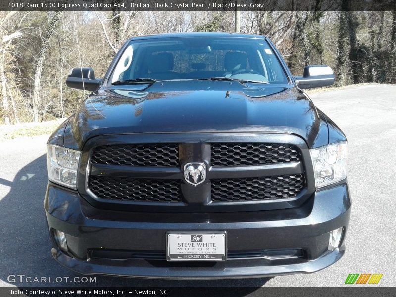 Brilliant Black Crystal Pearl / Black/Diesel Gray 2018 Ram 1500 Express Quad Cab 4x4