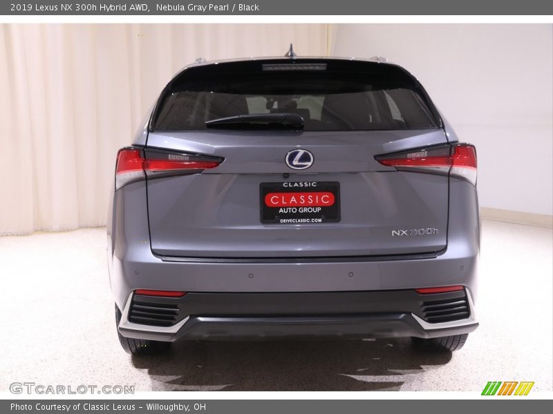 Nebula Gray Pearl / Black 2019 Lexus NX 300h Hybrid AWD