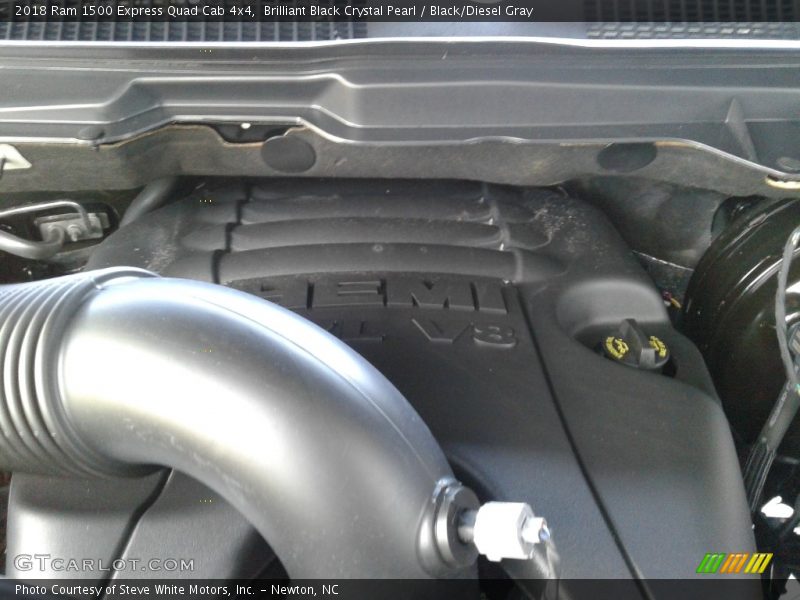 Brilliant Black Crystal Pearl / Black/Diesel Gray 2018 Ram 1500 Express Quad Cab 4x4