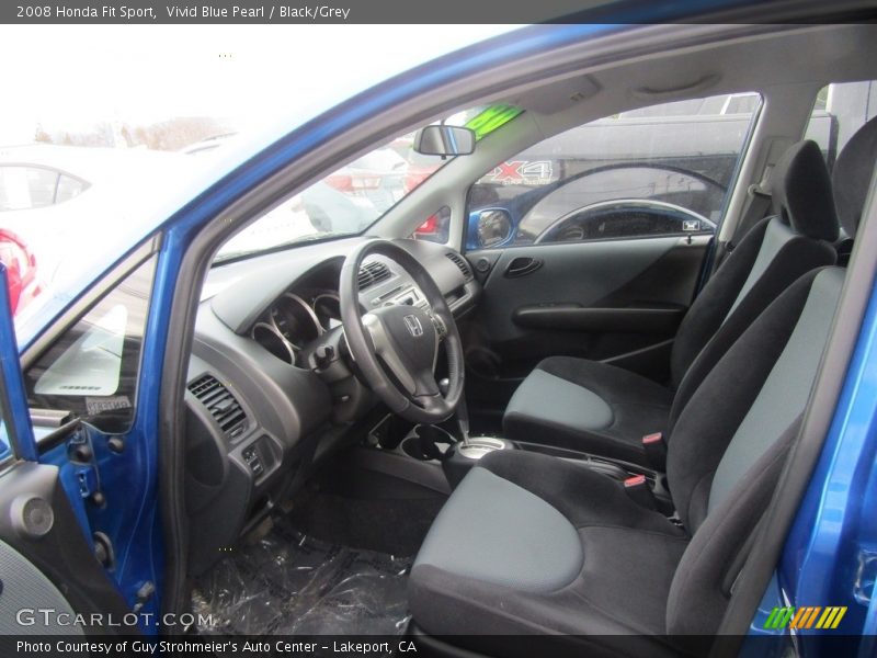 Vivid Blue Pearl / Black/Grey 2008 Honda Fit Sport