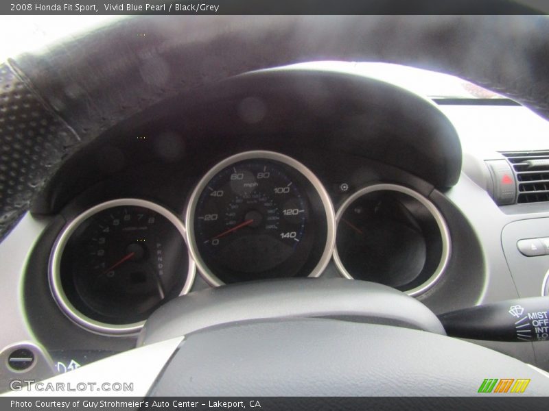 Vivid Blue Pearl / Black/Grey 2008 Honda Fit Sport