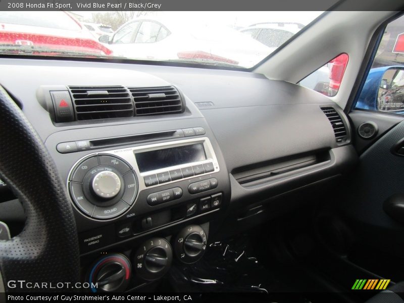 Vivid Blue Pearl / Black/Grey 2008 Honda Fit Sport