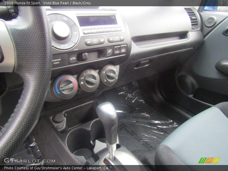 Vivid Blue Pearl / Black/Grey 2008 Honda Fit Sport