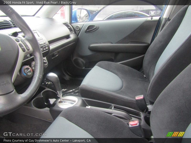 Vivid Blue Pearl / Black/Grey 2008 Honda Fit Sport