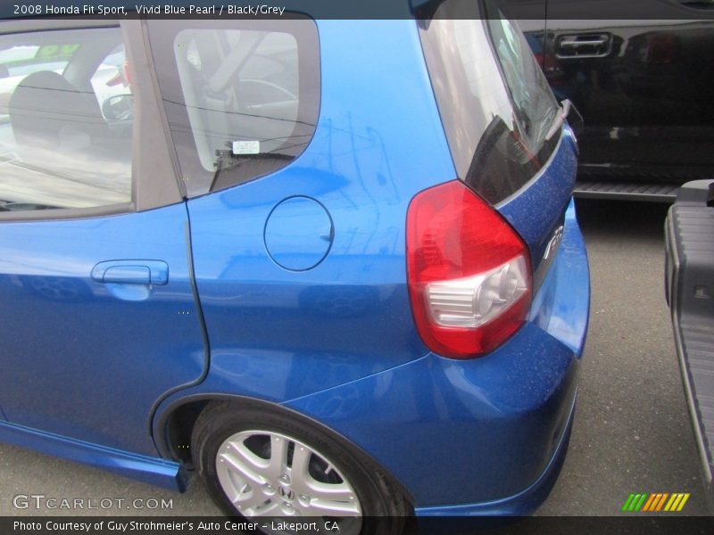 Vivid Blue Pearl / Black/Grey 2008 Honda Fit Sport