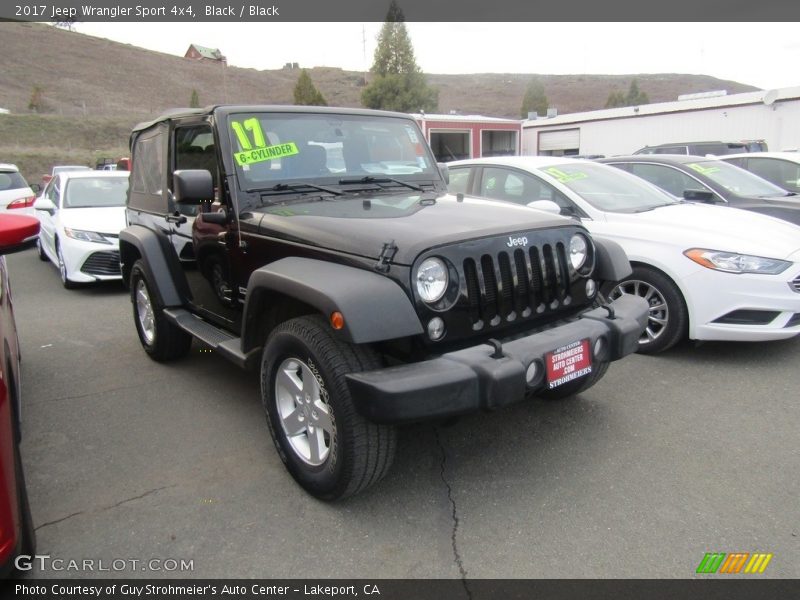 Black / Black 2017 Jeep Wrangler Sport 4x4